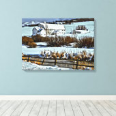 ユタ州パークシティのマッポリン・ファーム キャンバスプリント (インサイチュ (ウッドフロア))