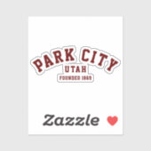 ユタ州パークシティ シール (シート)