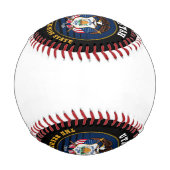 ユタ州ビーハイブ州旗 野球ボール (裏面)