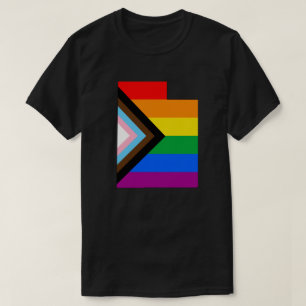ユタ州プライド LGBTQ プログレスプライド Tシャツ