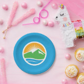 ユタ州プロボ国旗 ペーパープレート (パーティー)