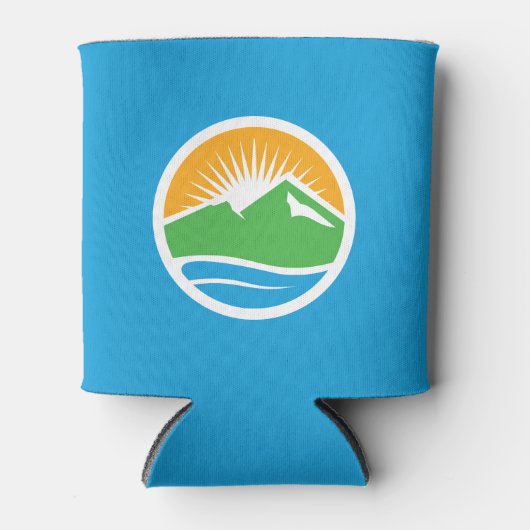 ユタ州プロボ国旗 缶クーラー (正面)