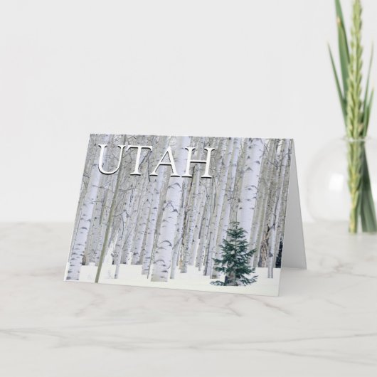 ユタ州マンティ・ラサル国有林 |ありがとうございます サンキューカード (正面)