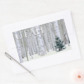 ユタ州マンティ・ラサル国有林 長方形シール (封筒)