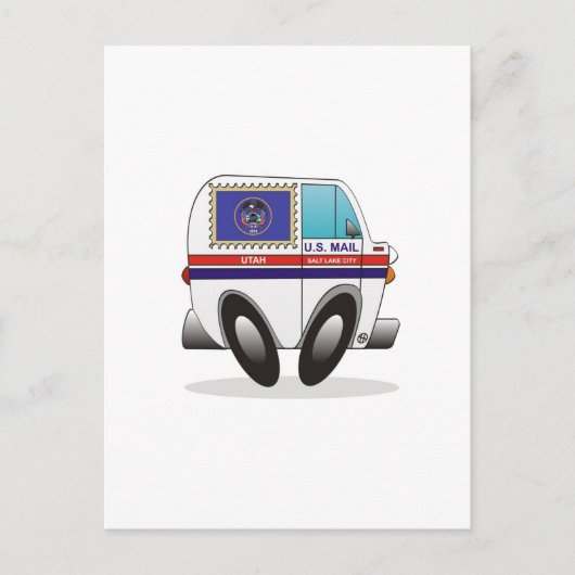 ユタ州メールトラック ポストカード (正面)