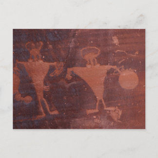 ユタ州モアブのペトログリフ ポストカード