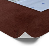 ユタ州ライセンスプレートマップ ポスター (角)