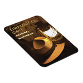 ユタ州レンジャーの帽子とランタンティンパノゴスの洞窟 マグネット (右側)