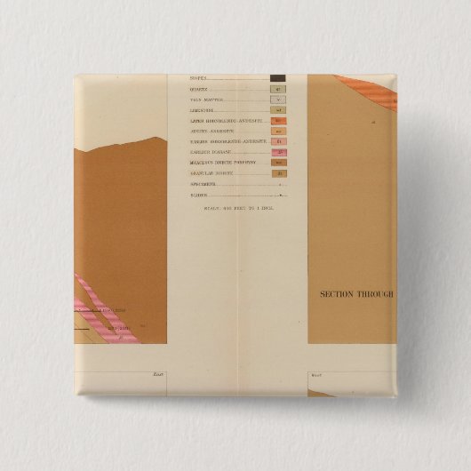 ユタ州ロードの垂直断面 缶バッジ (正面)