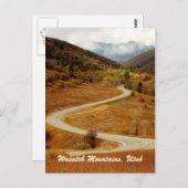 ユタ州北部ワサッチ山脈 ポストカード (正面/裏面)