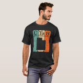 ユタ州地図Retのユタ州周期表要素州 Tシャツ (正面フル)