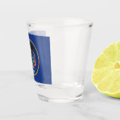 ユタ州旗を持つ愛国的なショットグラス ショットグラス (右)