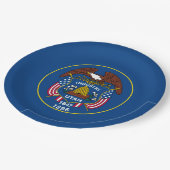 ユタ州旗デザインデコール ペーパープレート (アングル)