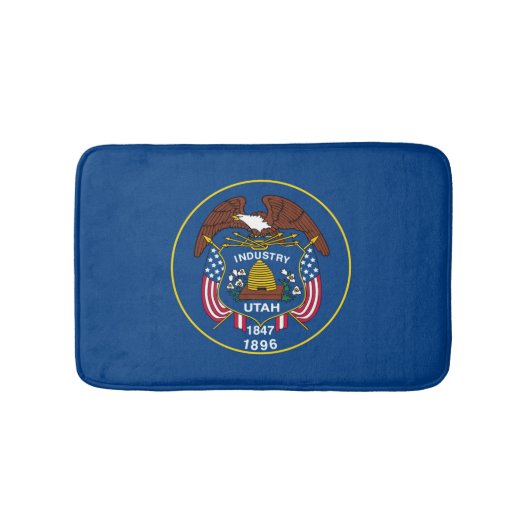 ユタ州旗デザイン バスマット (正面)
