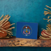 ユタ州旗デザイン フォトプラーク (側面)