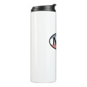 ユタ州旗マウンテンサイクリング楕円 タンブラー (回転左)