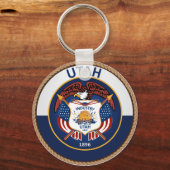 ユタ州旗州 キーホルダー (正面)