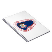 ユタ州旗登山カラビナー ノートブック (右側)