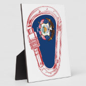 ユタ州旗登山カラビナー フォトプラーク (側面)