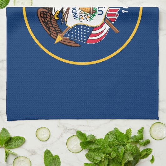 ユタ州旗 キッチンタオル (折り畳み)