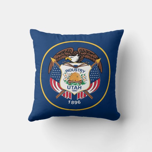 ユタ州旗 クッション (裏面)