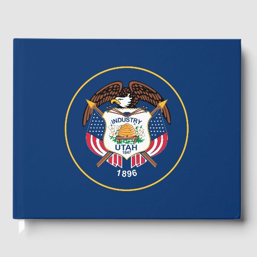 ユタ州旗 ゲストブック (正面)