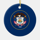 ユタ州旗 セラミックオーナメント (正面)