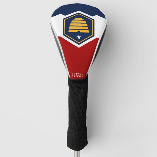 ユタ州旗（ビーハイブ州旗） ゴルフヘッドカバー (正面)