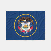 ユタ州旗 フリースブランケット (正面(横))