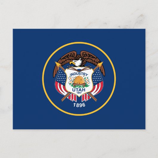 ユタ州旗 ポストカード (正面)