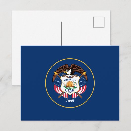 ユタ州旗 ポストカード (正面/裏面)