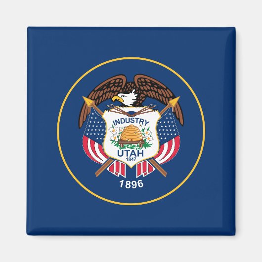 ユタ州旗 マグネット (正面)