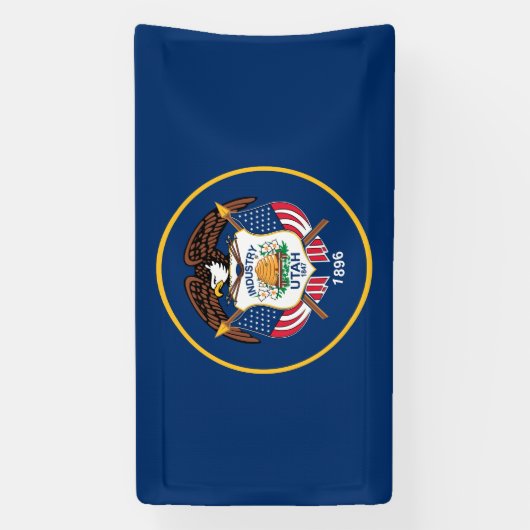 ユタ州旗 横断幕 (縦)