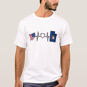 ユタ州旗 – USAユタ州旗 Tシャツ