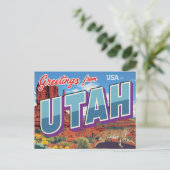 ユタ州砂漠のボブキャット モニュメントバレー ポストカード (スタンド正面)