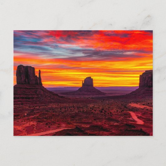 ユタ州自然インスピレーションズマウンテンバレー ポストカード (正面)