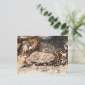 ユタ州9 Mile Canyon, Bison Pictograph ポストカード (スタンド正面)