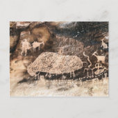 ユタ州9 Mile Canyon, Bison Pictograph ポストカード (正面)
