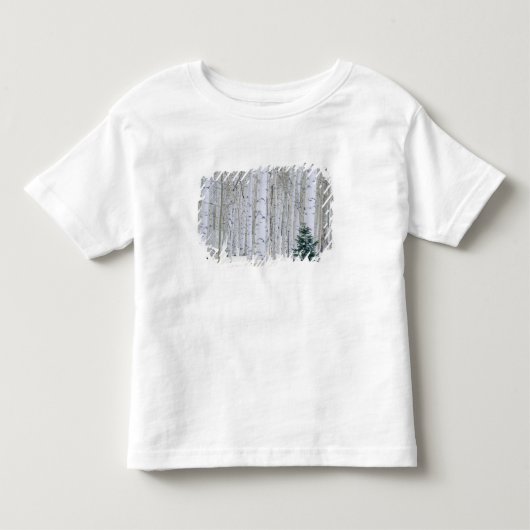 ユタ州 アメリカ ヤマナラシ (Populus tremuloides) とダグラス トドラーTシャツ (正面)