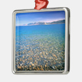 ユタ州.アメリカ。熊澄ん湖の水が現れる メタルオーナメント (左)