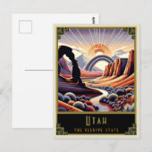 ユタ州 |アールデコ ポストカード (正面/裏面)