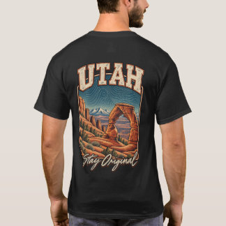 ユタ州 グラフィックTシャツ Stay Original ユタ州 アーチ Tシャツ