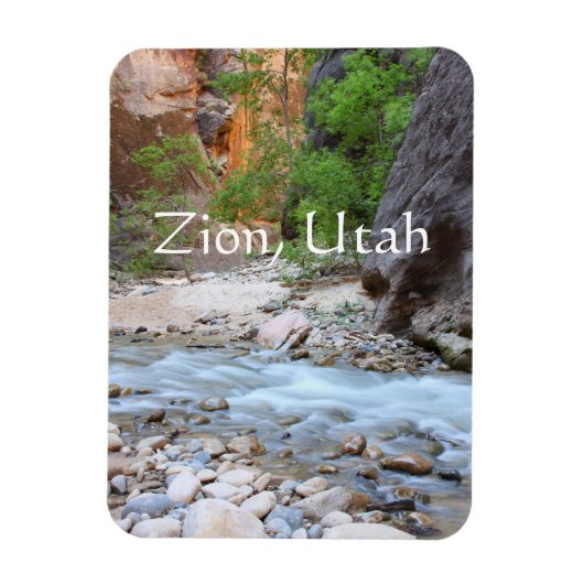 ユタ州，シオンがナローズをハイキング マグネット (縦)