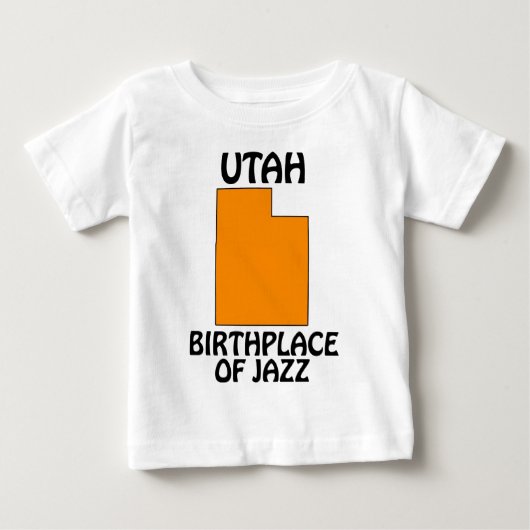 ユタ州 - ジャズ発祥の地 ベビーTシャツ (正面)
