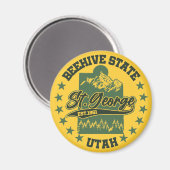 ユタ州,セント・ジョージ マグネット (正面/裏面)