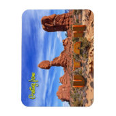 ユタ州，バランスの取れた岩 マグネット (縦)