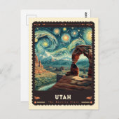 ユタ州 |ビンセント・ヴァン・ゴッホインスパイア ポストカード (正面/裏面)
