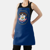 ユタ州:ビーハイブ州米国国旗、業界 エプロン (インサイチュ)