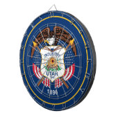 ユタ州:ビーハイブ州米国国旗、業界 ダーツボード (正面右)