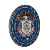 ユタ州:ビーハイブ州米国国旗、業界 ダーツボード (正面左)